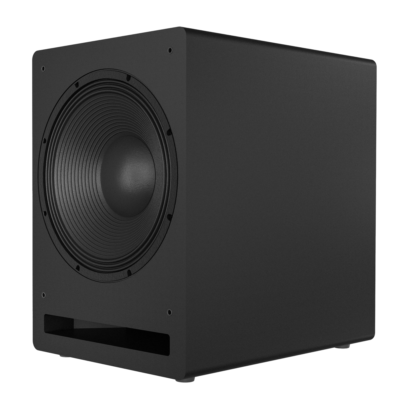 EV1513 matte subwoofer view at a quarter turn